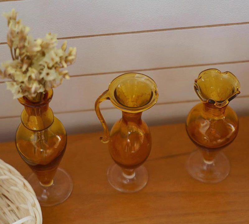 花瓶 ガラスかびん ミニチュア ガラスフラワーベース ドールハウス インテリア小物 