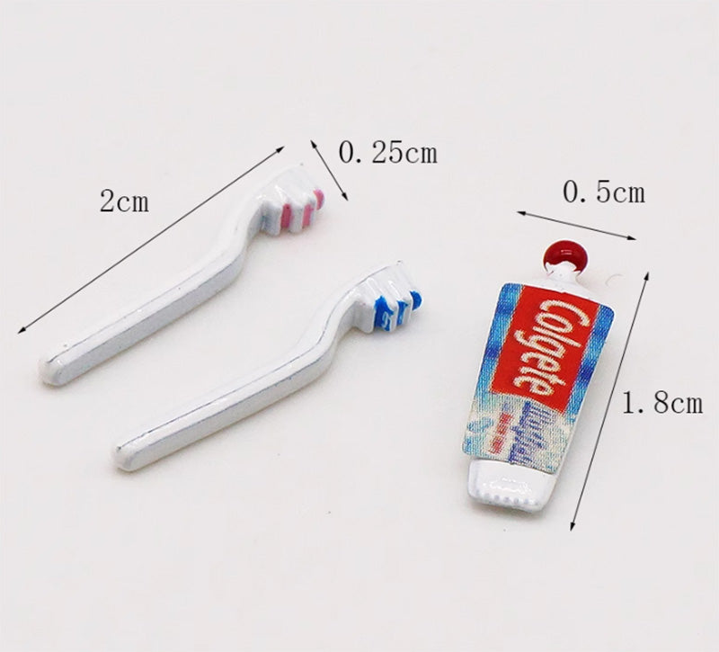 ミニチュア ドールハウス 歯ブラシ 歯磨き粉