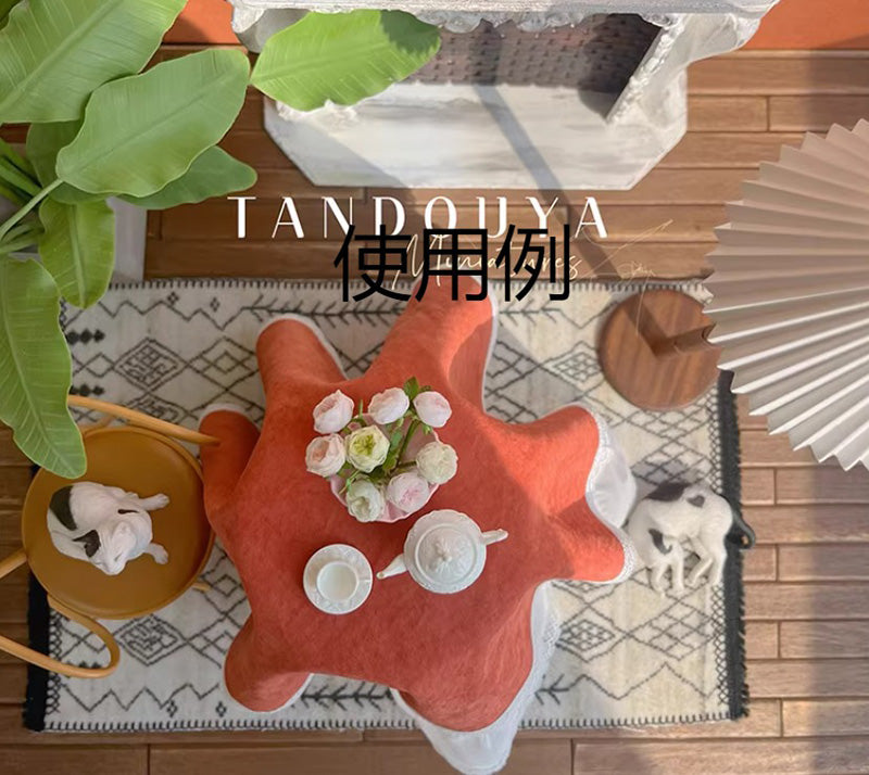 ミニチュア ドールハウス用 クリスマス テーブルクロス 2枚セット