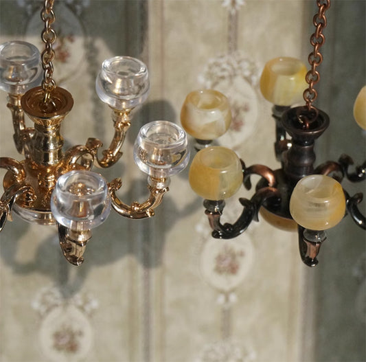 ミニチュア シャンデリア ドールハウス