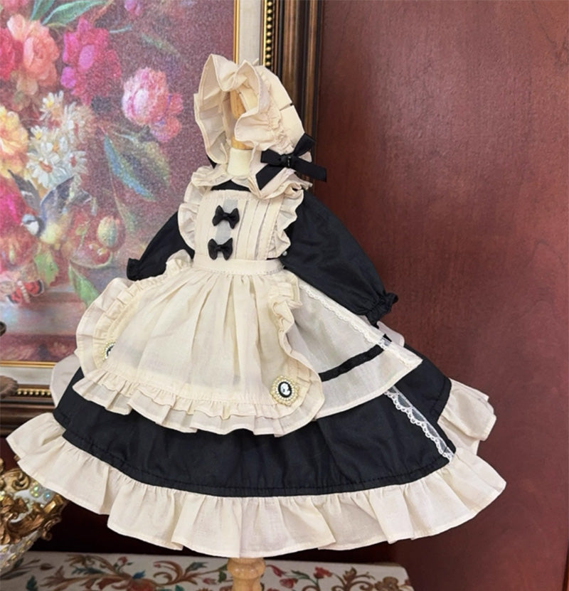 BJDドール服 ロリータ ワンピース メイド風