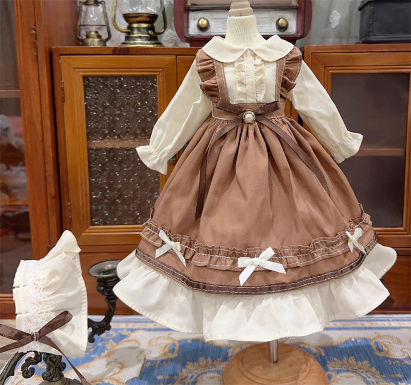 BJDドール服 クラシカルロリータ エプロン風 