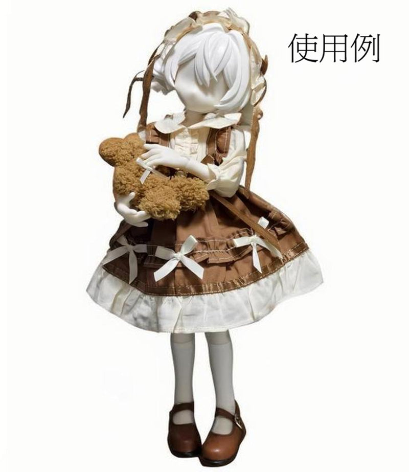 BJDドール服 クラシカルロリータ エプロン風 ワンピース ボンネット