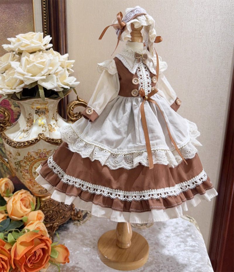 BJDドール服 ロリータ クラシカル エプロン風