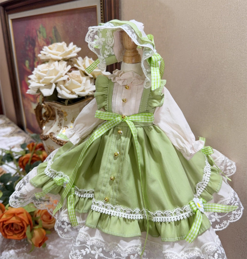 BJDドール服 ロリータ ワンピース グリーン