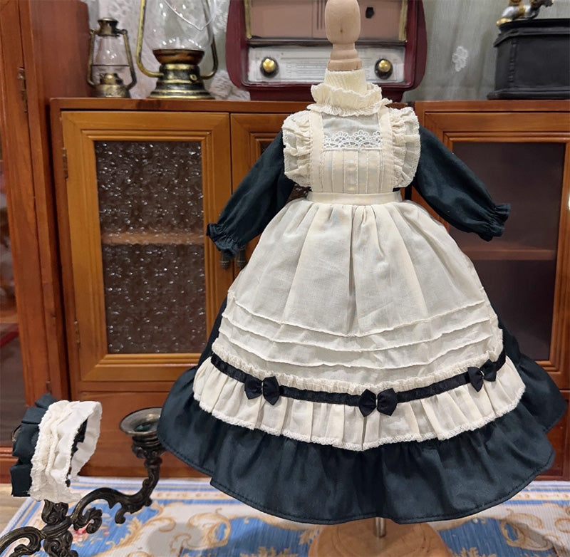 BJDドール服 ワンピース メイド服