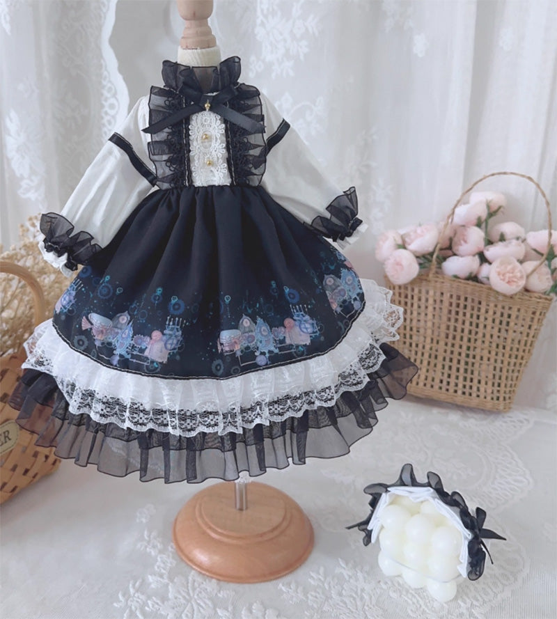 BJDドール服 ゴシックロリータ ドレス セット