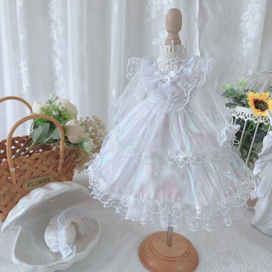BJDドール服 オーロラホワイト ロリータ