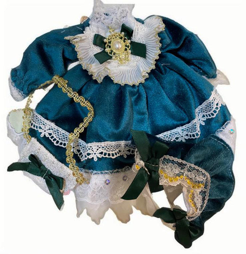 BJD ドール服 レトロ ロリータ ドレス セット