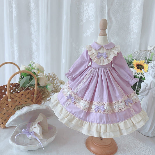 ドール服 ワンピース 頭飾りセット