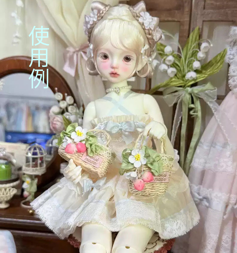 ミニチュア 1/6 ドール用 籐かご 