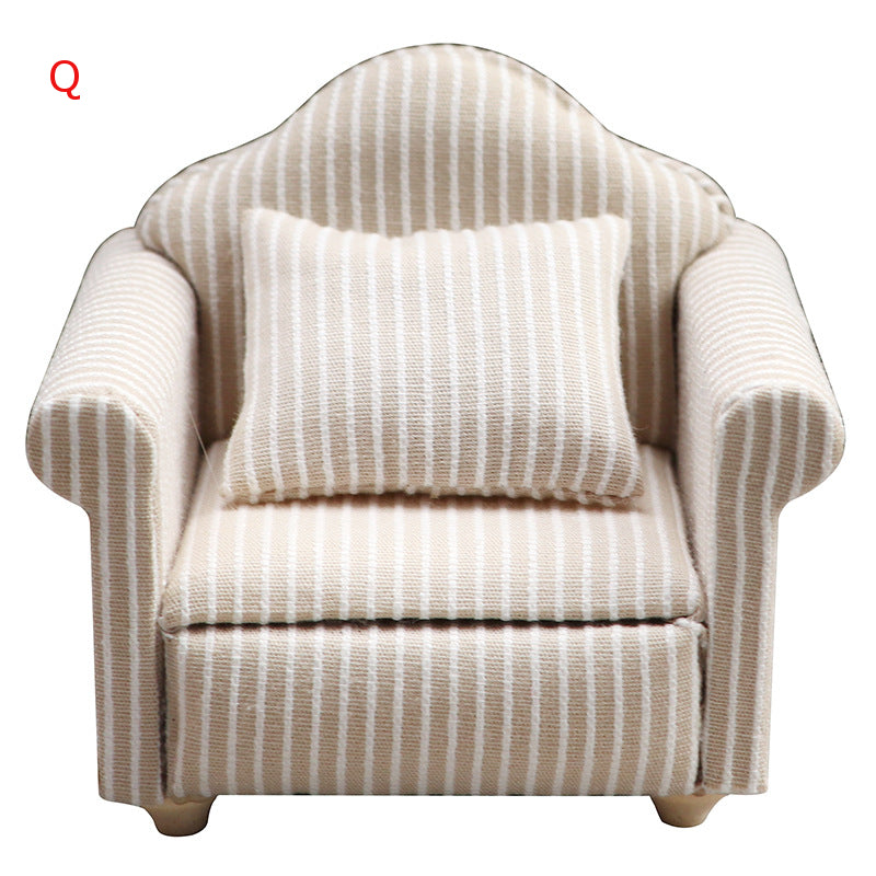 ミニチュア 1/12 ソファ 家具 ドールハウ