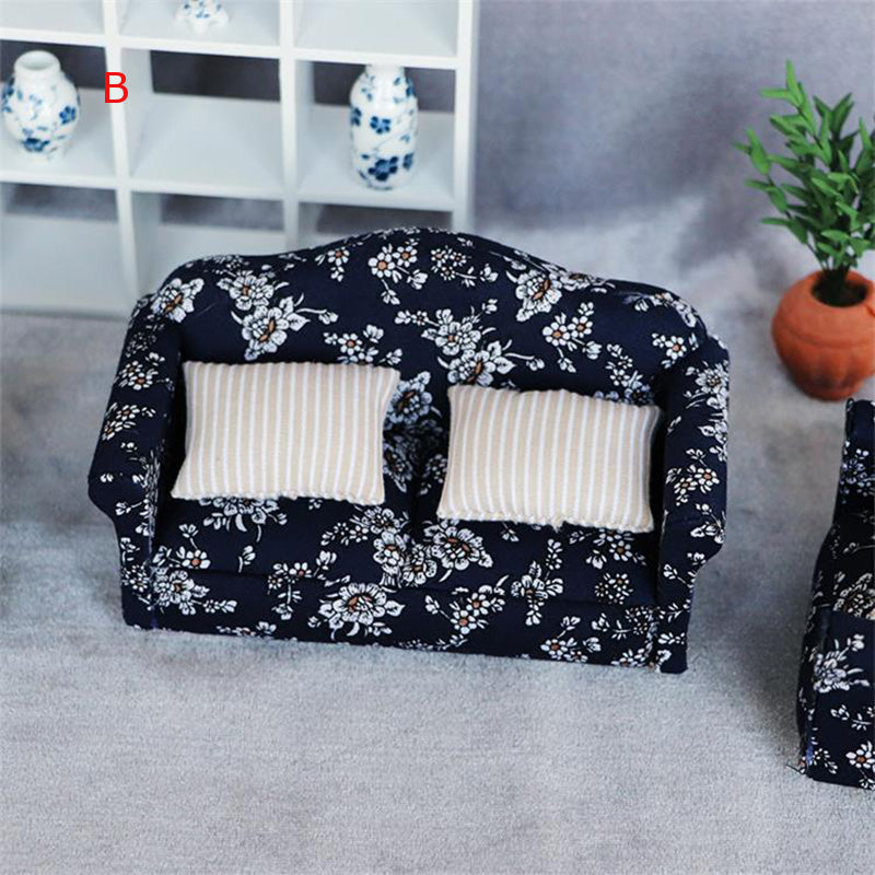 ミニチュア ソファ 二人掛け 1/12 ミニチュア家具