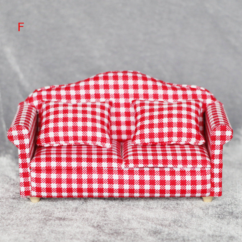 ミニチュア ソファ 二人掛け 1/12