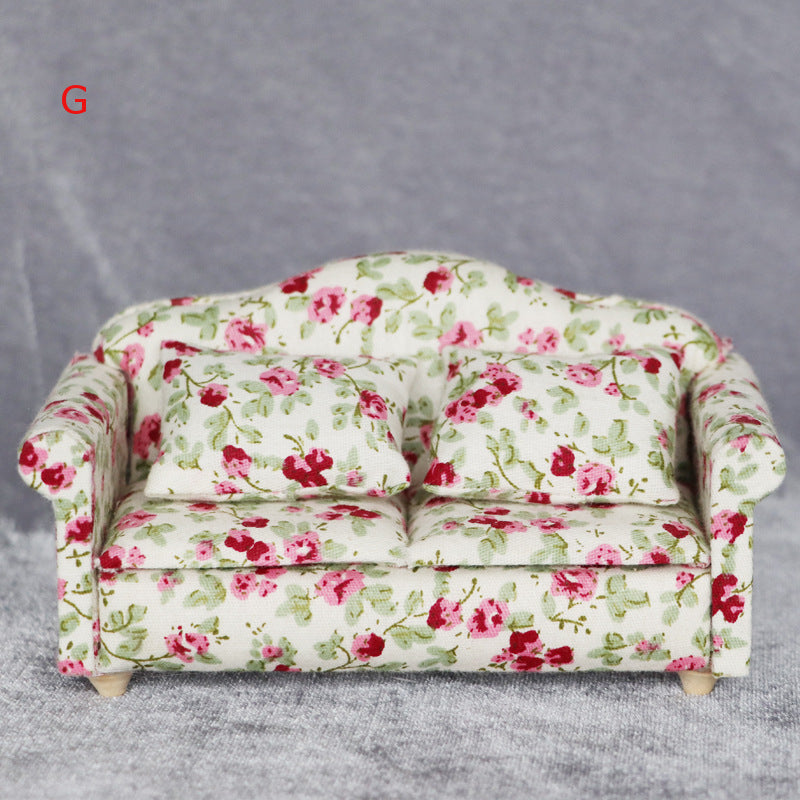 ミニチュア ソファ 二人掛け 1/12 ミニチュア家具