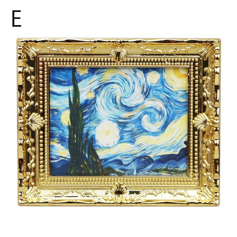 名画 ミニチュア 壁掛け絵画