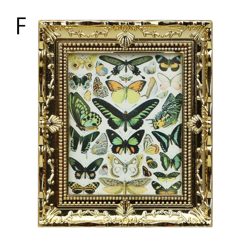 名画 ミニチュア 壁掛け絵画 金彩フレーム