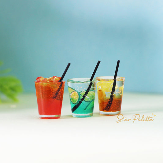 ミニチュアドリンクカップ 3個セット 1/12 