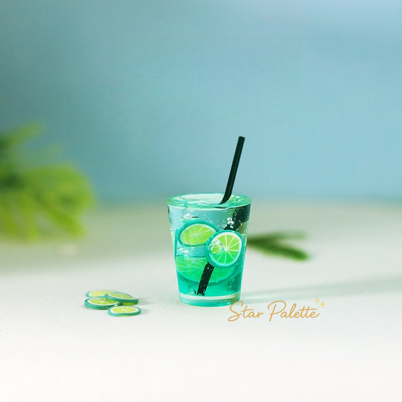 ミニチュアドリンクカップ 3個セット 1/12 炭酸ジュース風 