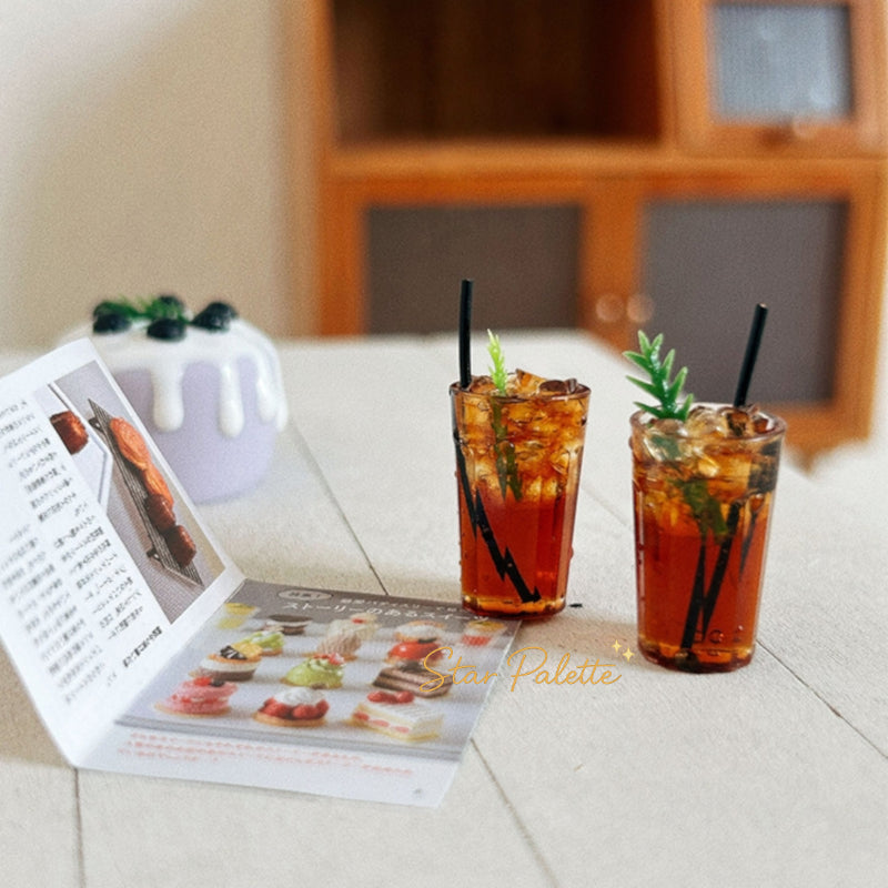 ミニチュア アイスコーヒー 2個セット 1/12