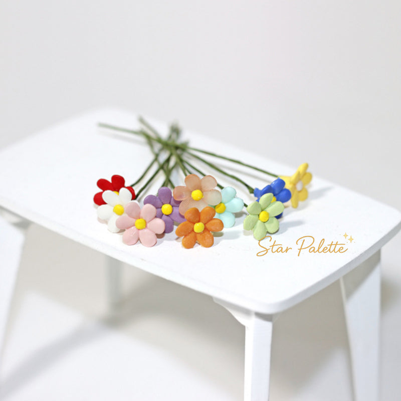 1/12 ミニチュア フラワー 10本セット ドールハウス用