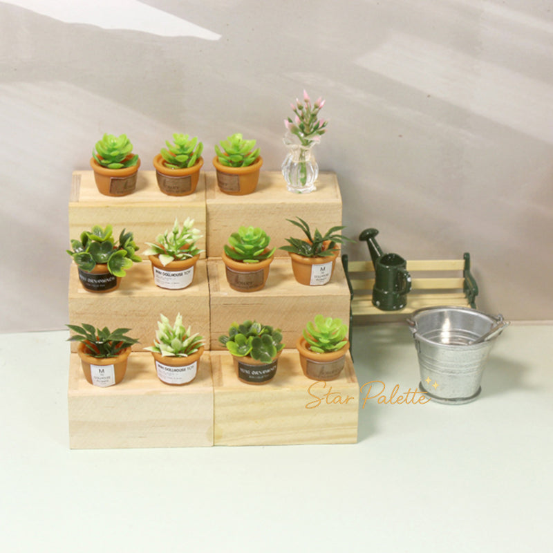 ミニ多肉植物 フェイクグリーン 盆栽
