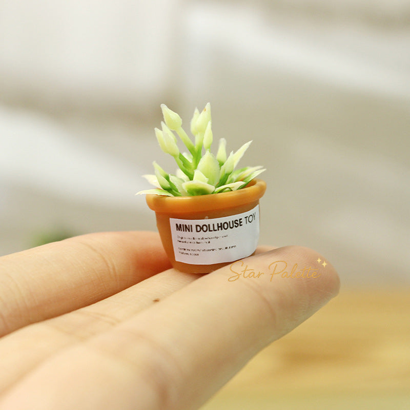 ミニ多肉植物 フェイクグリーン 盆栽 ミニチュア 観葉植物 ドールハウス