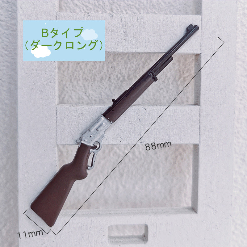 ミニチュア銃 ライフル 銃模型 ドールハウス 1/6 1/12 スケール ミニチュア雑貨 合金製 リアル再現