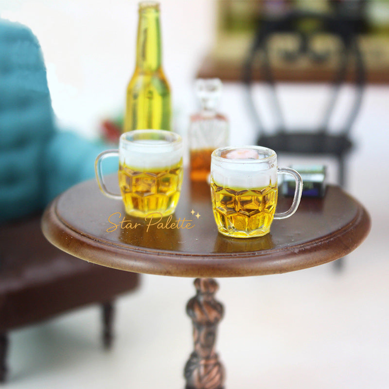 ミニチュア ビール ジョッキ 2個セット ドールハウス