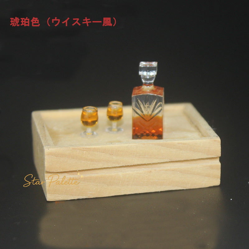 ミニチュア 洋酒セット 1/12 ドールハウス用 ウイスキー ボトル