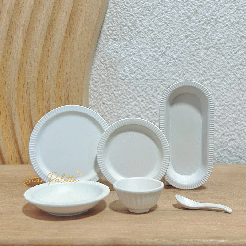 ミニチュア 食器 6点セット 1/12 