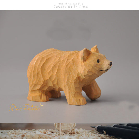 木彫り 熊 オブジェ