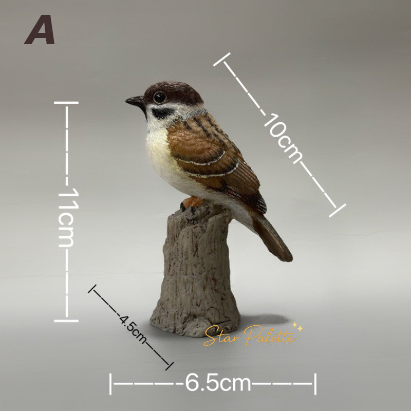 野鳥 フィギュア スズメ 鳥 置物