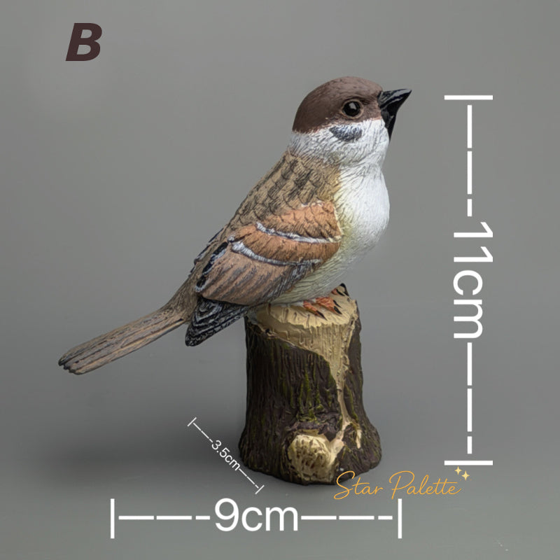 野鳥 フィギュア スズメ 鳥 置物 インテリア