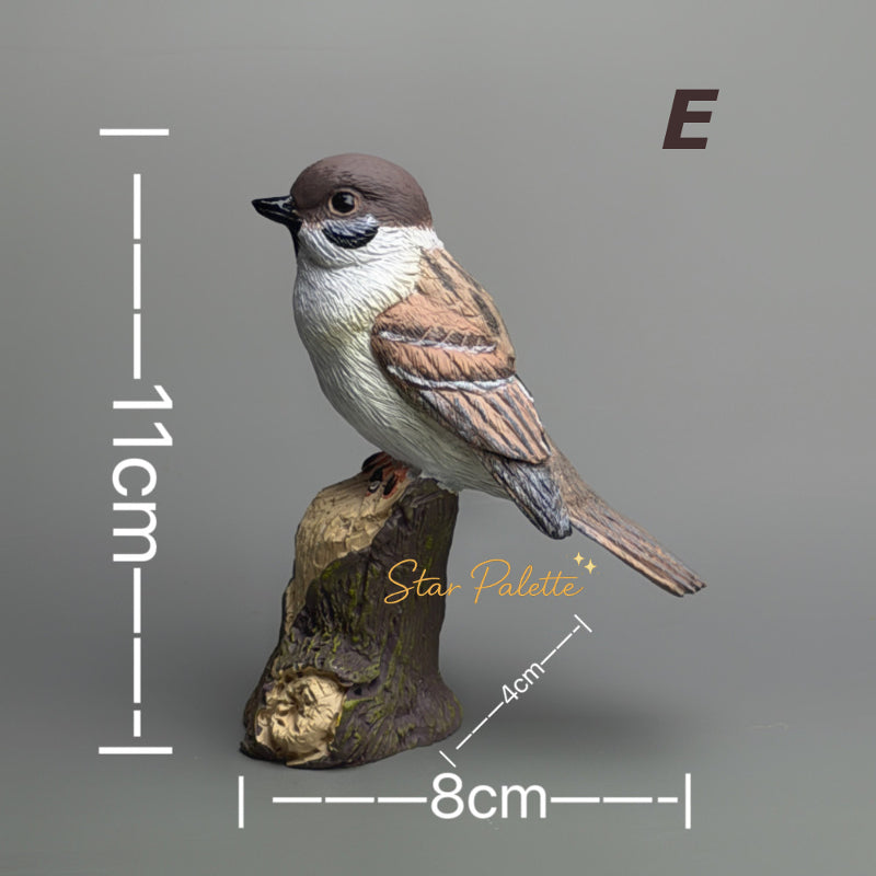 野鳥 フィギュア スズメ 鳥 置物 