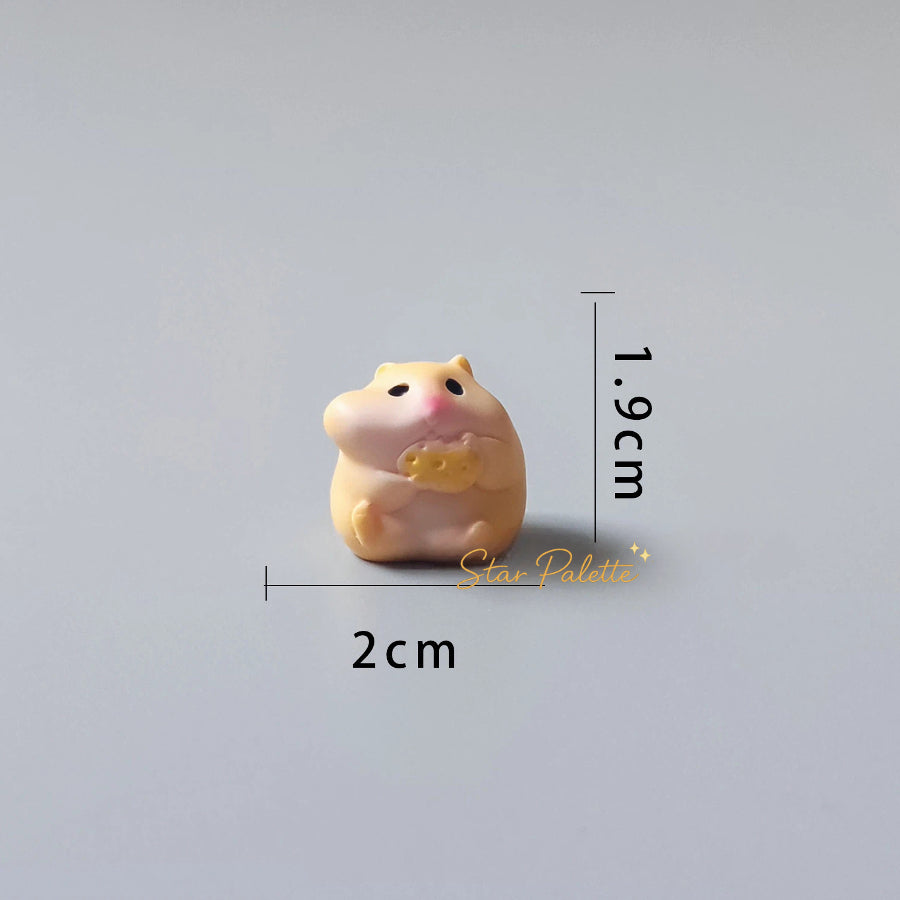 置物 動物置物 ハムスター 4体セット