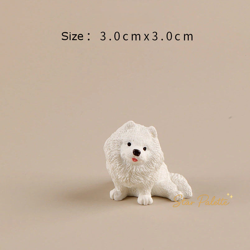 置物 ミニフィギュア ５種セット 犬 ポメラニアン