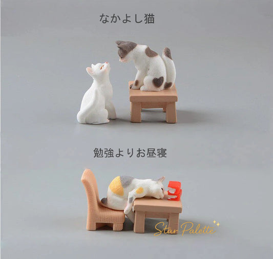 置物 猫 ミニフィギュア