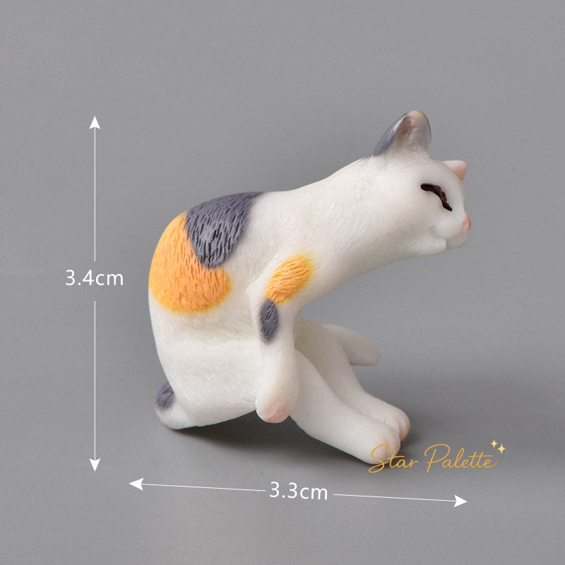 置物 猫 ミニフィギュア 癒し雑貨 猫ミニチュアセット