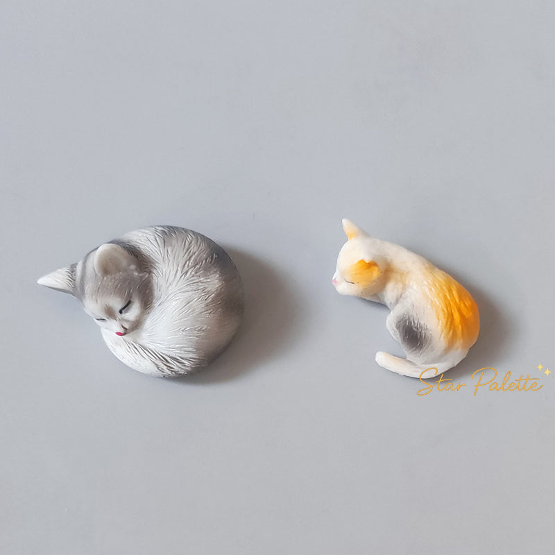猫 ミニフィギュア 置物  5匹セット 