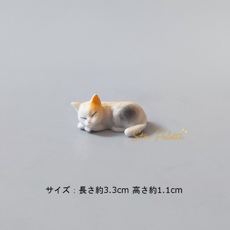 猫 ミニフィギュア 置物  5匹セット ミニチュア