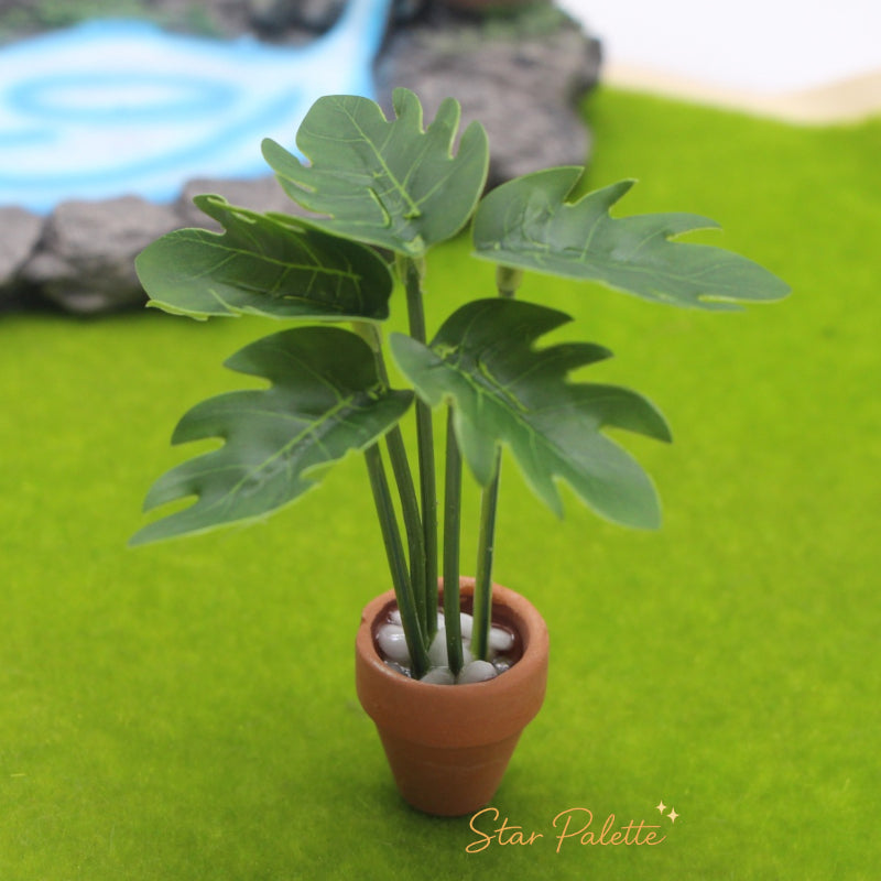 ミニチュア観葉植物 2個セット 1/12