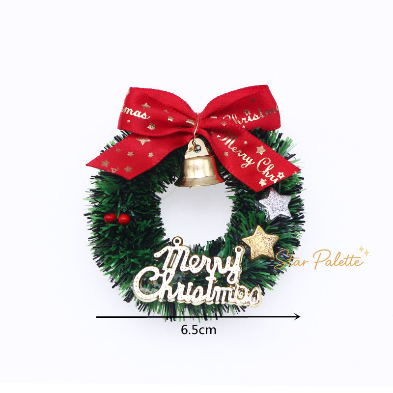 ミニチュア クリスマスリース 3個セット 
