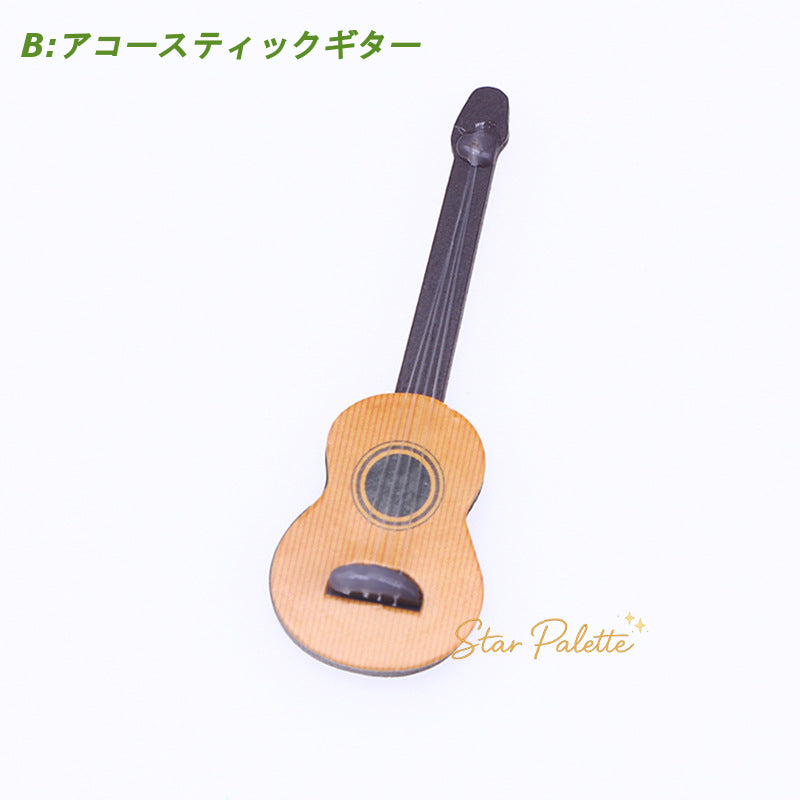 ミニチュア楽器 バイオリン ギター エレキギター 1/12