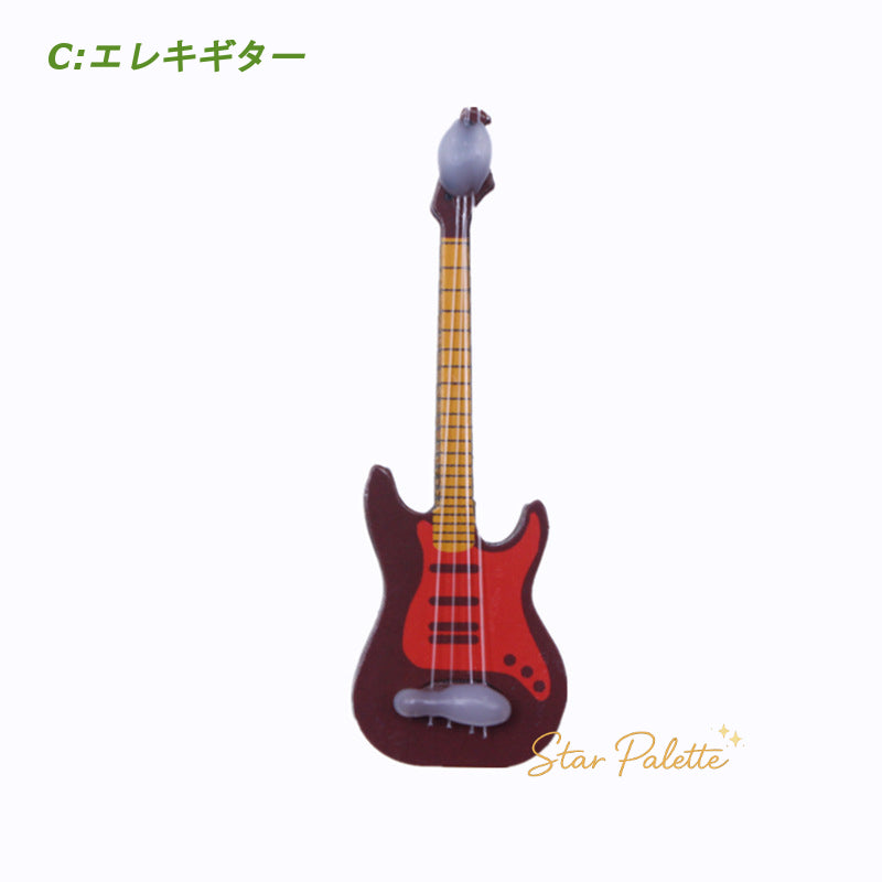 ミニチュア楽器 バイオリン ギター エレキギター 1/12 単品