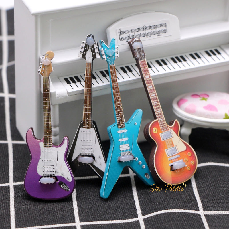 ミニチュア エレキギター ドールハウス ギター 楽器 模型