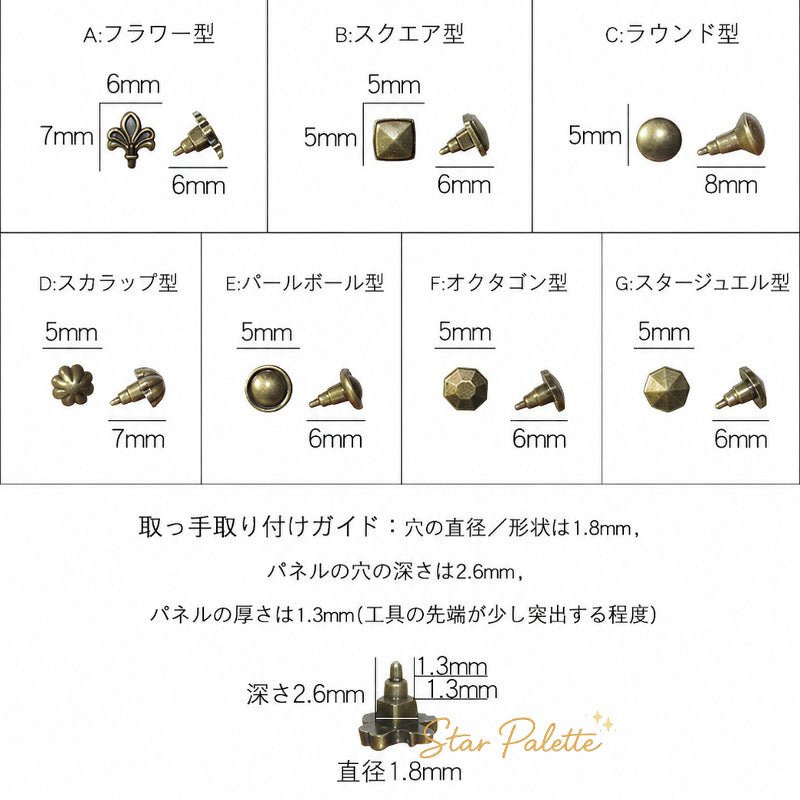 ミニチュア 取っ手 つまみ 1/12 ドールハウス家具 アンティーク調