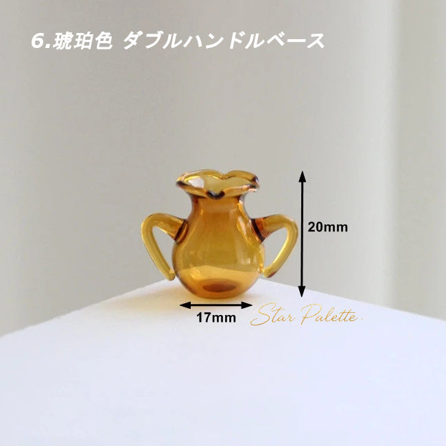 ミニチュア ガラス食器 ティーポット ピッチャー 1/12 