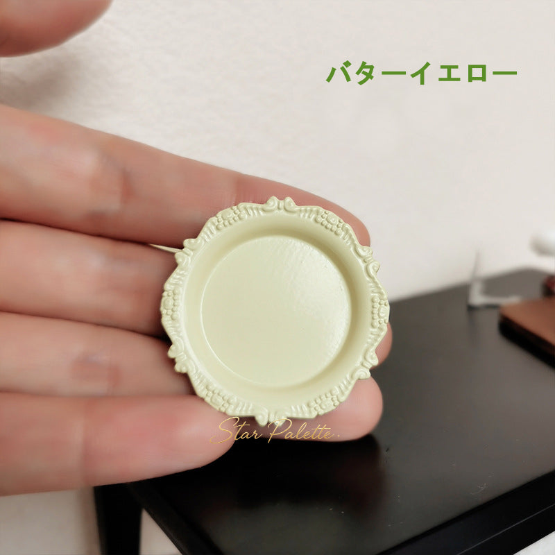 ミニチュア皿 1/12 プレート 2枚 