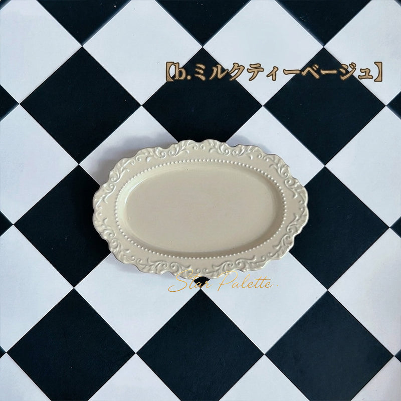 ミニチュア 長皿 ロングプレート ２枚 